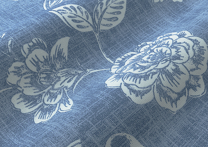 Bird Garden, Denim - Made to Measure Curtains - Image 4